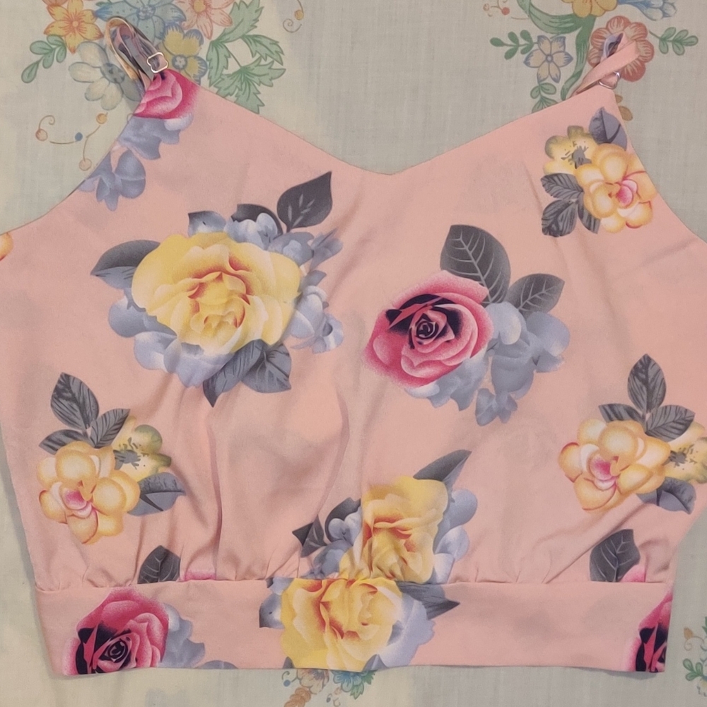 Floral Tie Back Cami Top